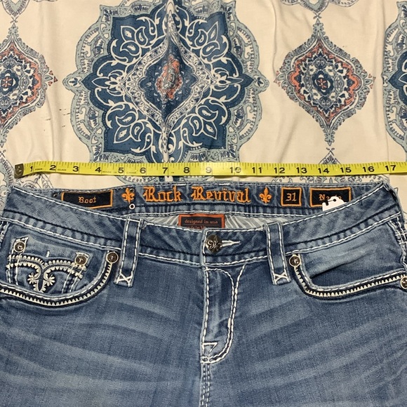 Rock revival Neely Bootcut jeans size 31 waist 33 length - Picture 7 of 9